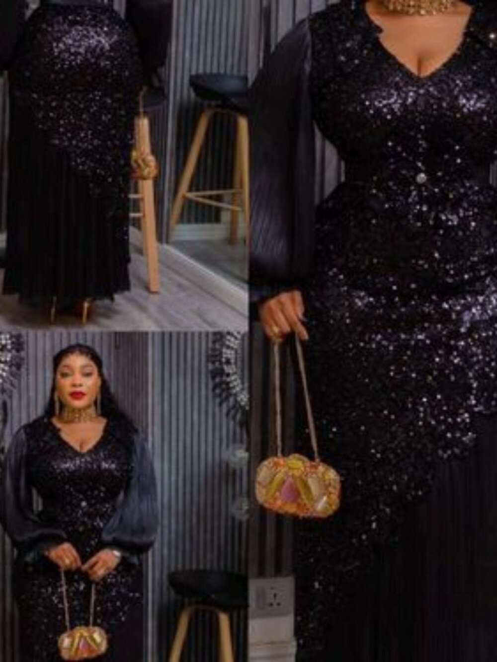 Sequin Mother of Groom Dress